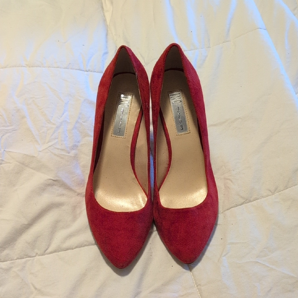 INC International Concepts Red Suede Heels